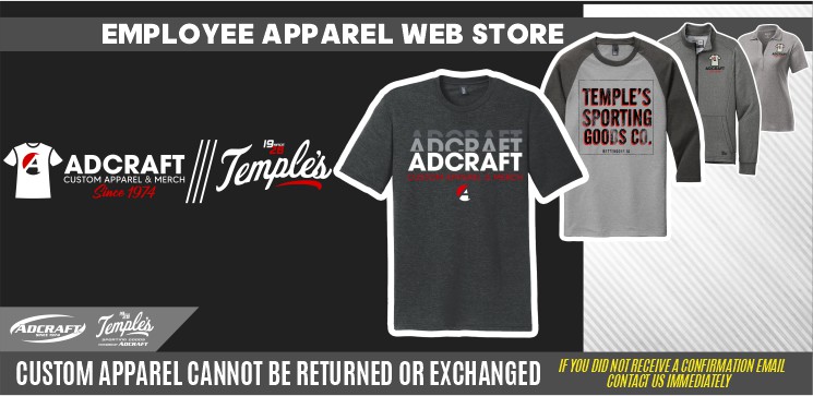 Read more about the article Adcraft – Temples Sporting Goods Employee Store