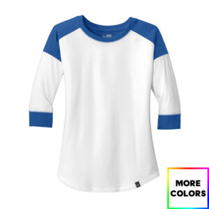 New Era Ladies Heritage Blend 3/4-Sleeve Baseball Raglan Tee