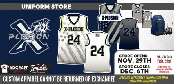 PV X-Plosion Softball Uniforms 2022