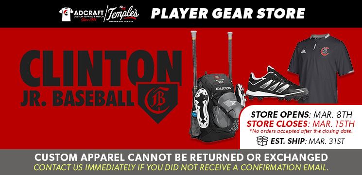Read more about the article Clinton Junior Baseball Player Gear 2022