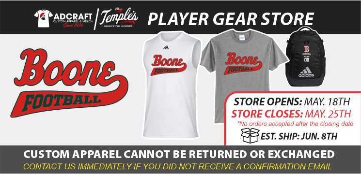 Read more about the article Boone High School Football Player Gear 2022
