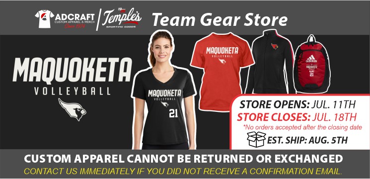 Read more about the article Maquoketa Volleyball Team Gear 2022