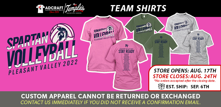 Read more about the article Pleasant Valley Volleyball Team Shirts 2022