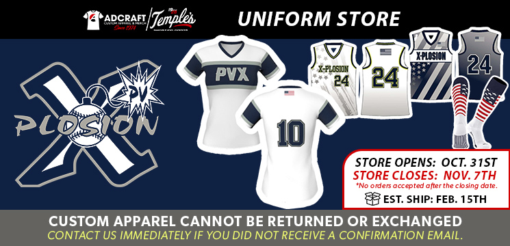 Read more about the article PV X Plosion Team Uniforms 2023
