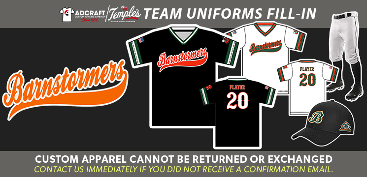 Read more about the article Barnstormer Baseball 2023 Team Uniforms Fill-In