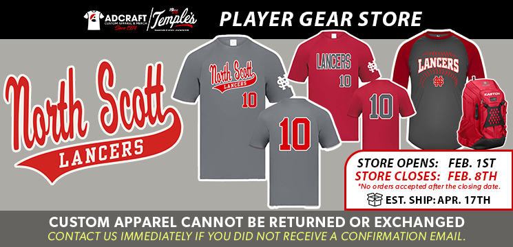 Read more about the article North Scott Baseball Player Gear 2023