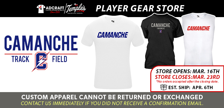 Read more about the article Camanche Boys Track and Field Player Gear 2023