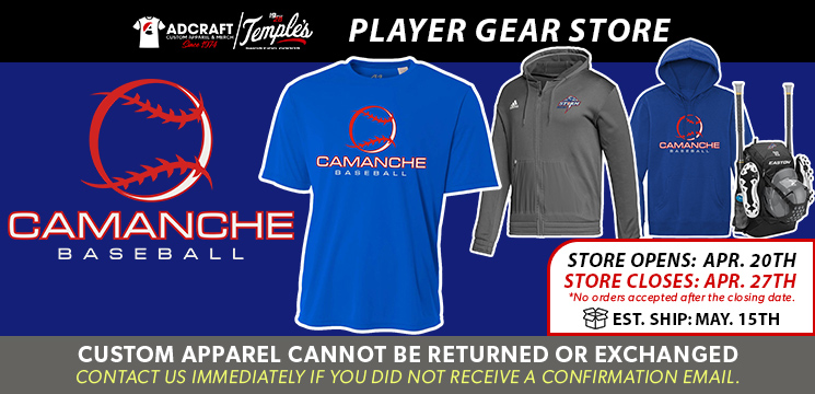 Read more about the article Camanche Baseball Player Gear 2023