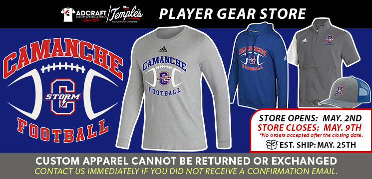 Read more about the article Camanche Football Player Gear 2023