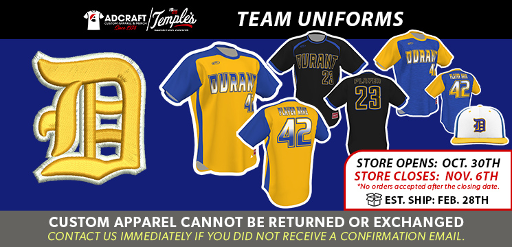 Read more about the article Durant Gold Baseball 2024 Team Uniforms