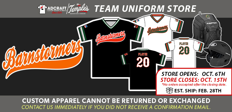 Read more about the article Barnstormer Baseball 2024 Team Uniforms