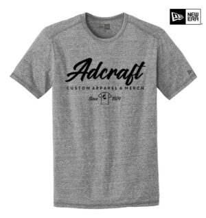 Adcraft New Era Triblend Performance Crew Tee-Shadow Grey