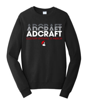 Adcraft Fan Favorite Fleece Crewneck Sweatshirt-Black