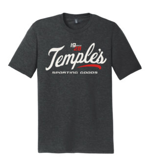 Temple’s Sporting Goods District Perfect Tirblend Short Sleeve Tee-Black Frost