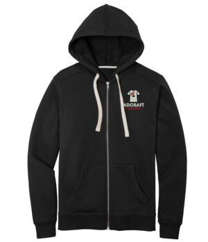 Adcraft District Re-Fleece Full Zip Hoodie-Black