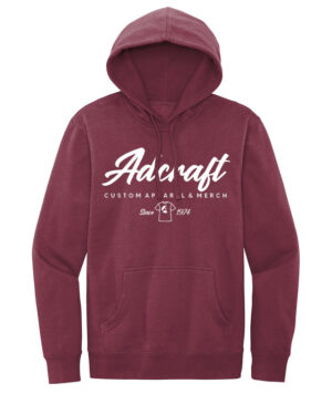 Adcraft District V.I.T. Fleece Hoodie-Plum