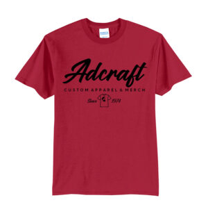 Adcraft Unisex Basic Short Sleeve Tee-Red