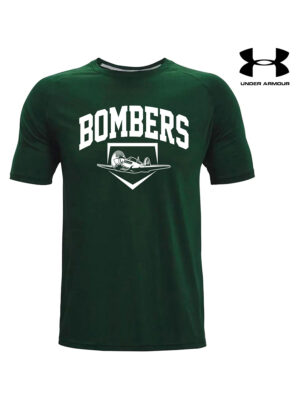 Barnstormer Bombers Under Armour Cotton Blend Tee-Forest