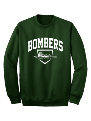 Barnstormer Bombers Unisex Basic Crew Sweatshirt-Forest