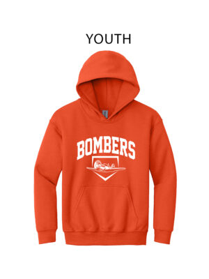 Barnstormer Bombers Youth Basic Hooded Sweatshirt-Orange