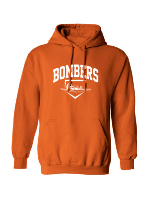 Barnstormer Bombers Unisex Basic Hooded Sweatshirt-Orange