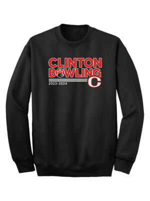 CHS Bowling Unisex Basic Crew Sweatshirt-Black