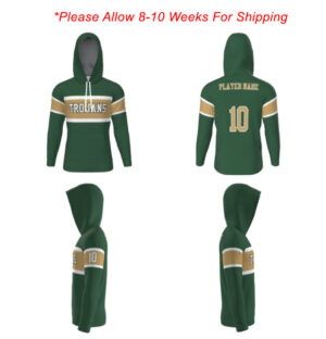 Trojan BB Team Iowa City West Trojans Sublimated Raglan Fleece Hoodie