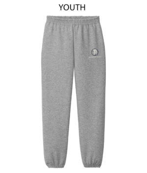 Spartans Volleyball Youth Fleece Sweatpant-Athletic Heather