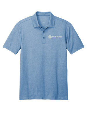 RV Physical Therapy Port Authority Men Fine Pique Blend Polo-Aegean Blue Heather