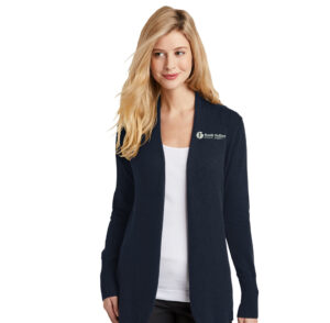 RV Physical Therapy Port Authority Ladies Open Front Cardigan Sweater-Navy