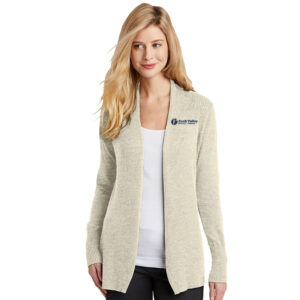 RV Physical Therapy Port Authority Ladies Open Front Cardigan Sweater-Biscuit