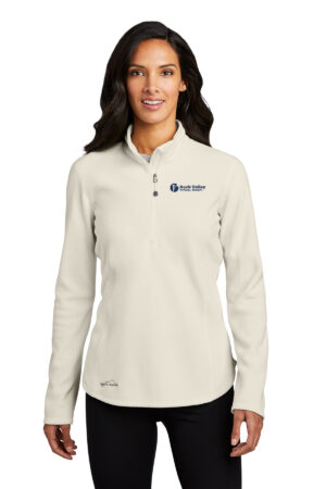 RV Physical Therapy PV Basketball Eddie Bauer Ladies 1/2 Zip Microfleece-Ivory