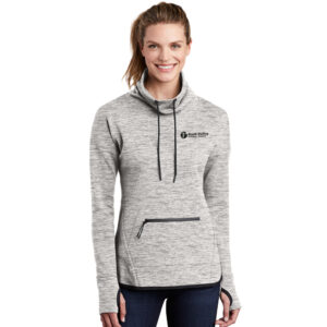 RV Physical Therapy Sport Tek Ladies Triumph Cowl Neck Pullover- Athletic Heather