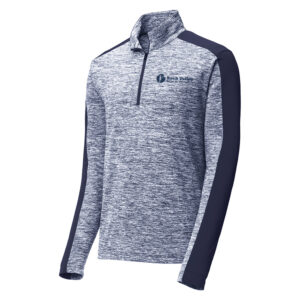 RV Physical Therapy Sport Tek Men/Youth PosiCharge Electric Heather Colorblock 1/4 Zip-Navy Electric/ Navy