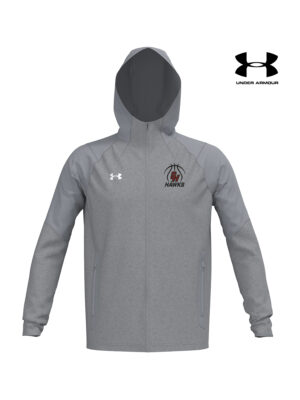 Hawks Basketball Under Armour Team Full Zip SWACKET Jacket Men NEW PRODUCT RELEASE-Medium Grey
