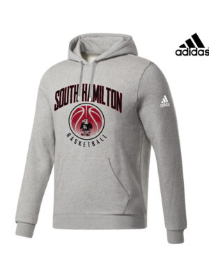 Hawks Basketball Adidas Unisex Fleece Hooded Sweatshirt – Medium Grey