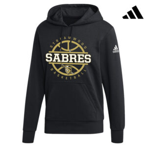 Streamwood Basketball Adidas Unisex Fleece Hooded Sweatshirt – Black