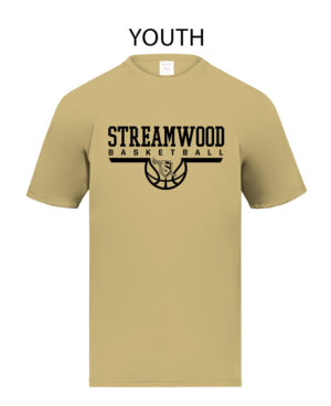 Streamwood Basketball Youth Attain Wicking Short Sleeve Tee-Vegas