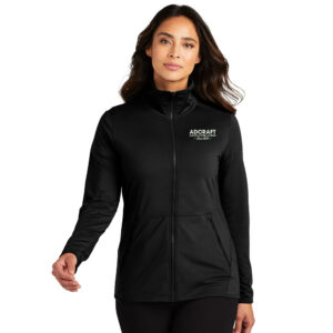 Adcraft Port Authority Ladies Accord Stretch Fleece Full Zip-Black