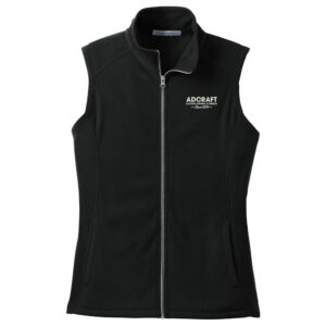 Adcraft Port Authority Ladies Microfleece Vest-Black