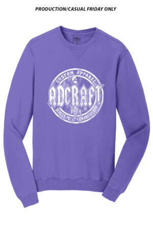 Adcraft Unisex Beach Wash Garment Dye Sweatshirt-Amethyst