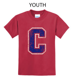 Camanche Youth Short Sleeve Tee-Red