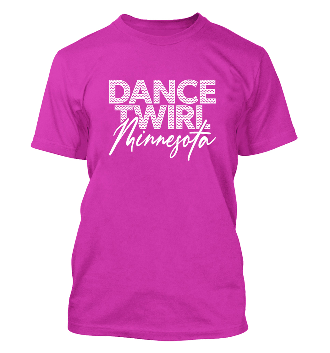 Dance Twirl Minnesota Unisex Basic Short Sleeve Tee-Heliconia