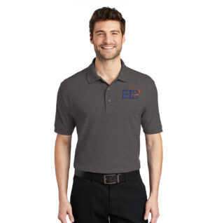 Eagle Integrated Services Port Authority Silk Touch Polo-Charcoal Heather Grey