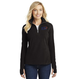 Eagle Integrated Services Port Authority Ladies Microfleece 1/2 Zip Pullover-Black