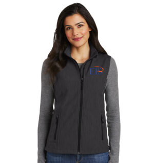 Eagle Integrated Services Port Authority Ladies Core Soft Shell Vest-Black/Charcoal Heather