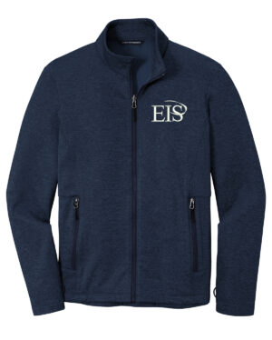 Eagle Integrated Services Port Authority Men Collective Striated Fleece Jacket-River Blue Navy Heather