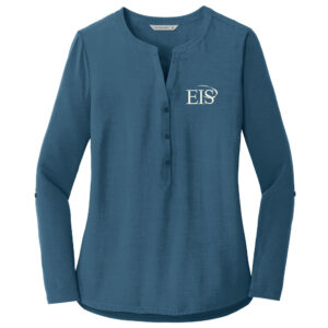 Eagle Integrated Services Port Authority Ladies Concept Henley Tunic-Dusty Blue