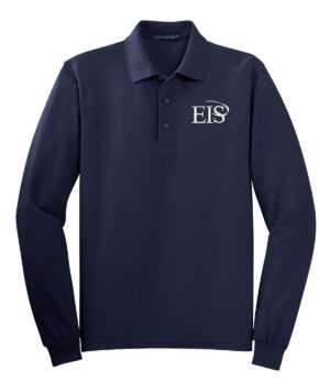 Eagle Integrated Services Port Authority Men Long Sleeve Silk Touch Polo-Navy