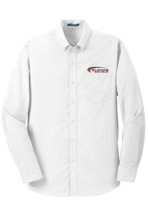 07. Floyd’s Truck Center Company Manager Store Port Authority SuperPro Oxford Shirt-White